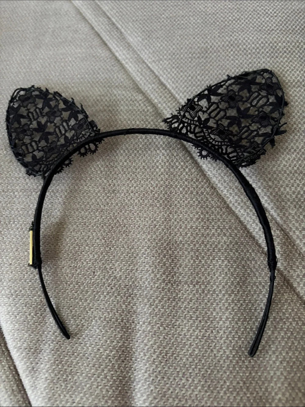 cult gaia Black Lace Cat Ear Headband